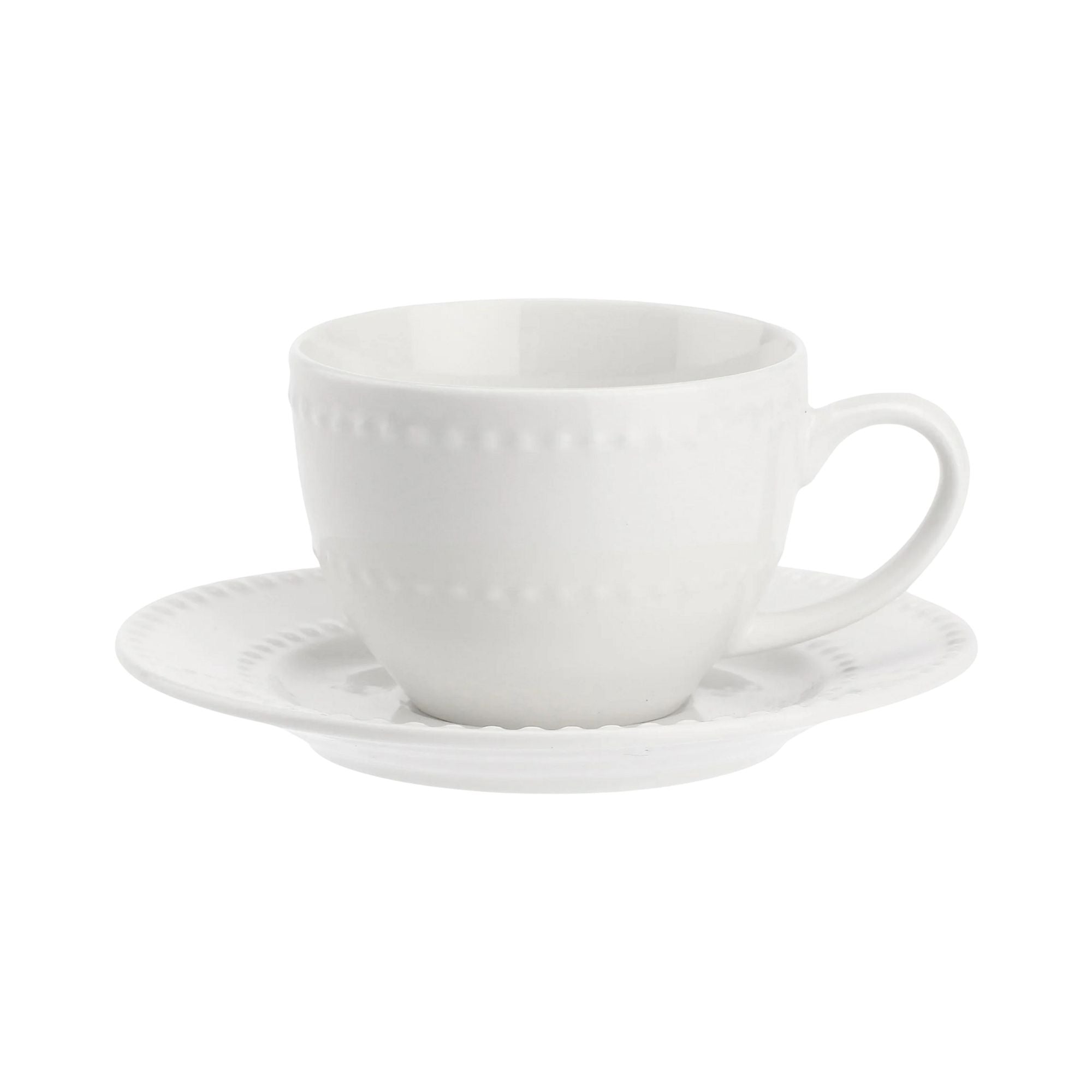 Set da 6, Tazza Caffe`, Collina La Porcellana Bianca