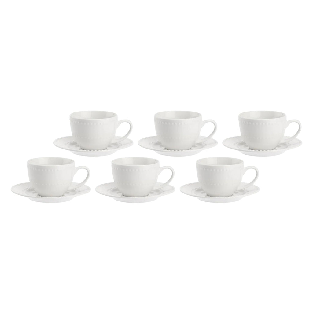 Set da 6, Tazza Caffe`, Collina La Porcellana Bianca