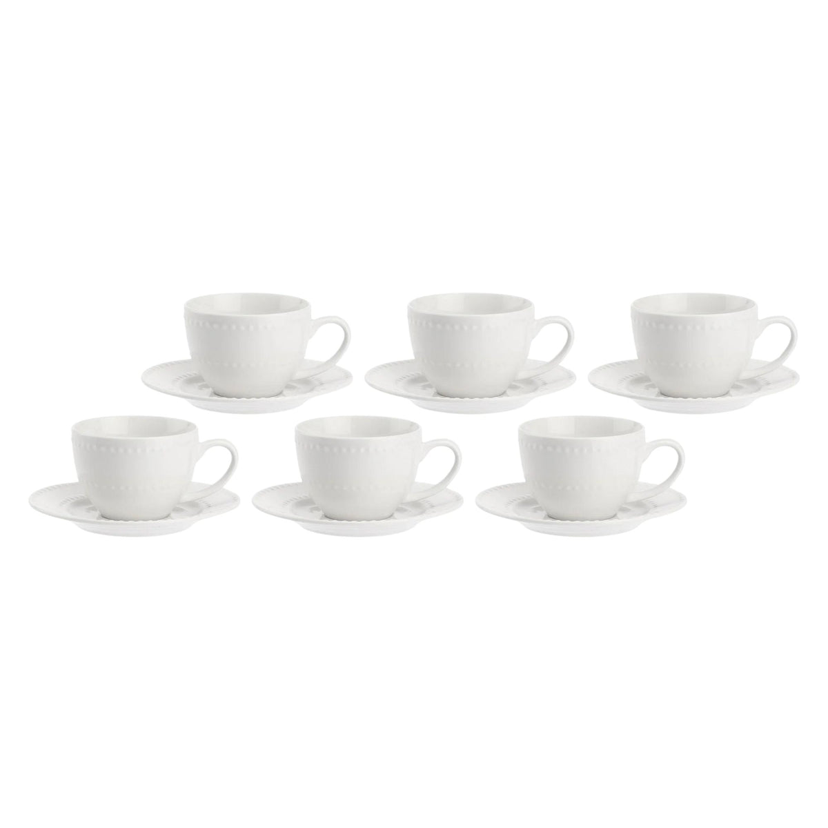 Set da 6, Tazza Caffe`, Collina La Porcellana Bianca