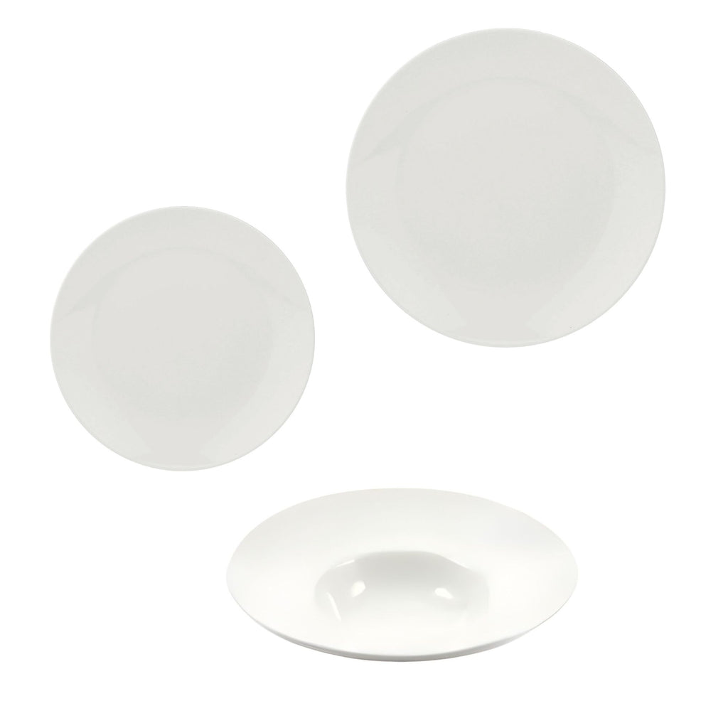 Set Piatti 18 Pezzi La Porcellana Bianca