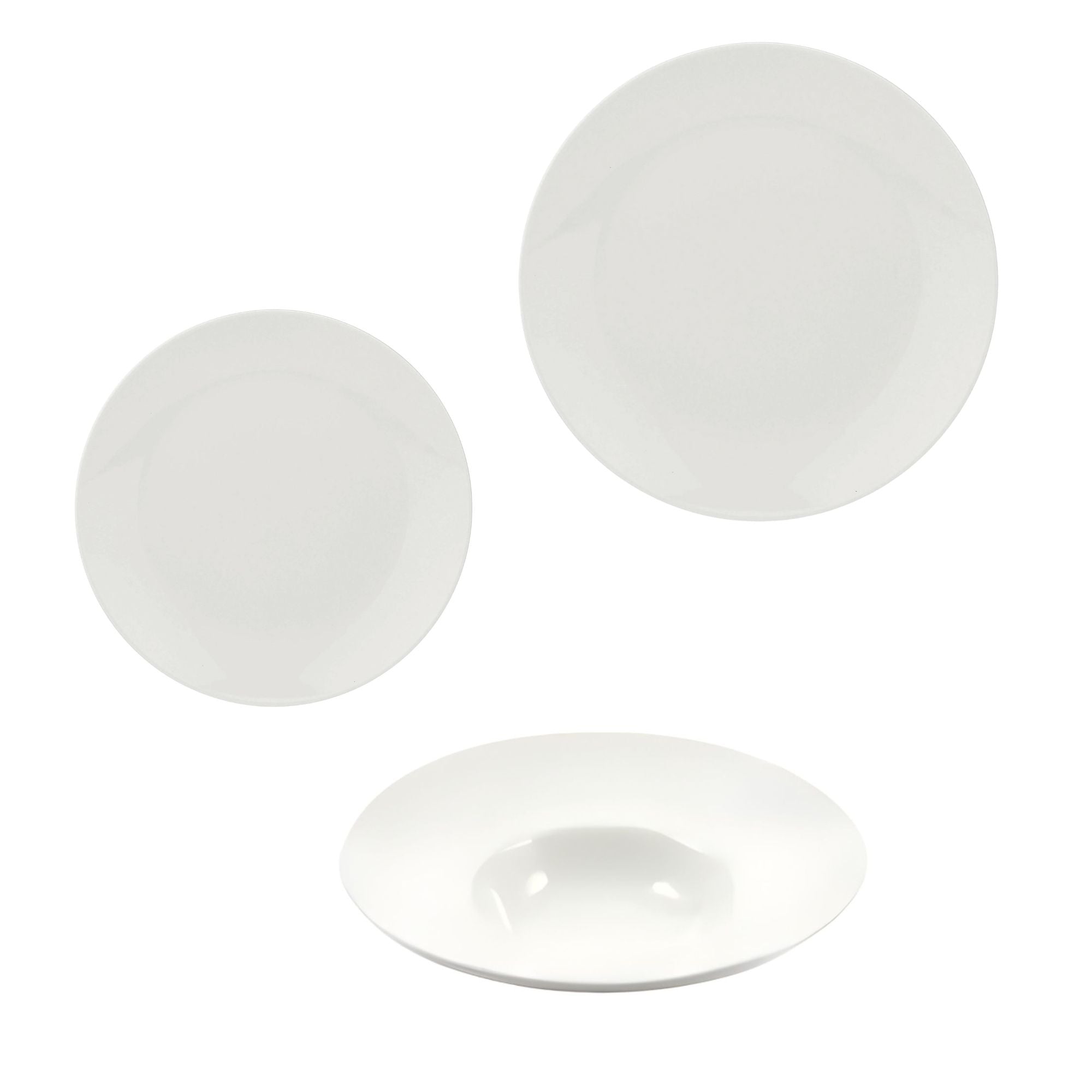 Set Piatti 18 Pezzi La Porcellana Bianca