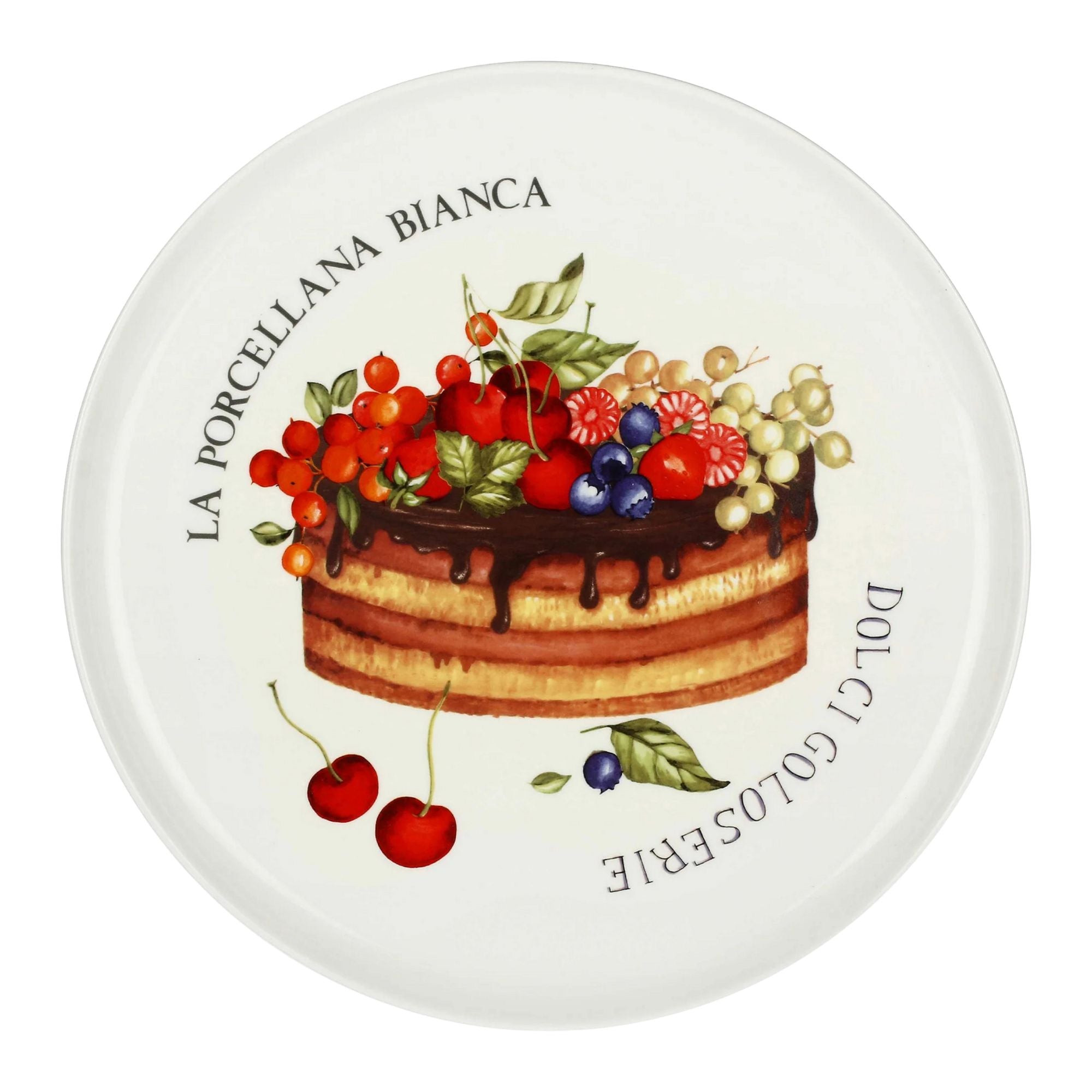 Goloserie Piatto Torta 31 Cm La Porcellana Bianca