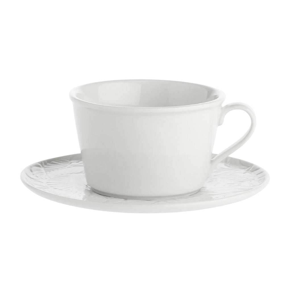 Set da 6, Tazza Te` con piattino, Bosco La Porcellana Bianca