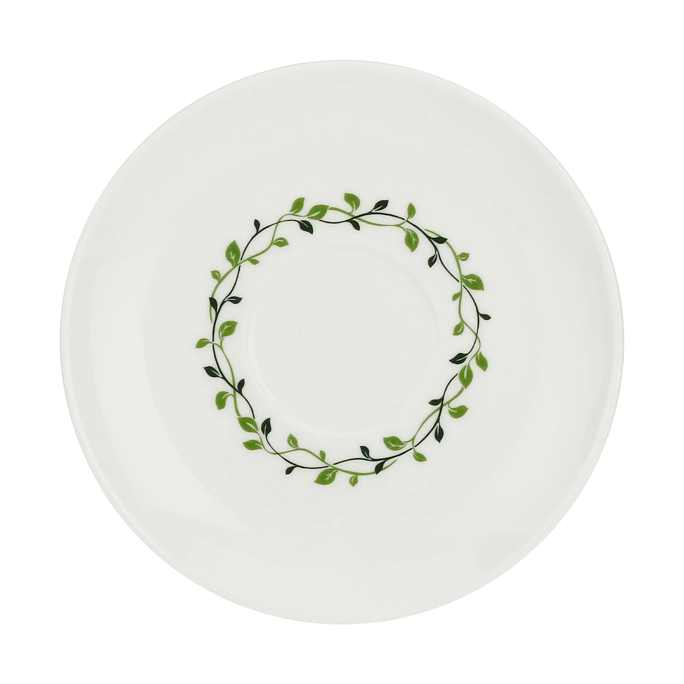 Tazza Caffe` con piattino `V`, Solotua La Porcellana Bianca