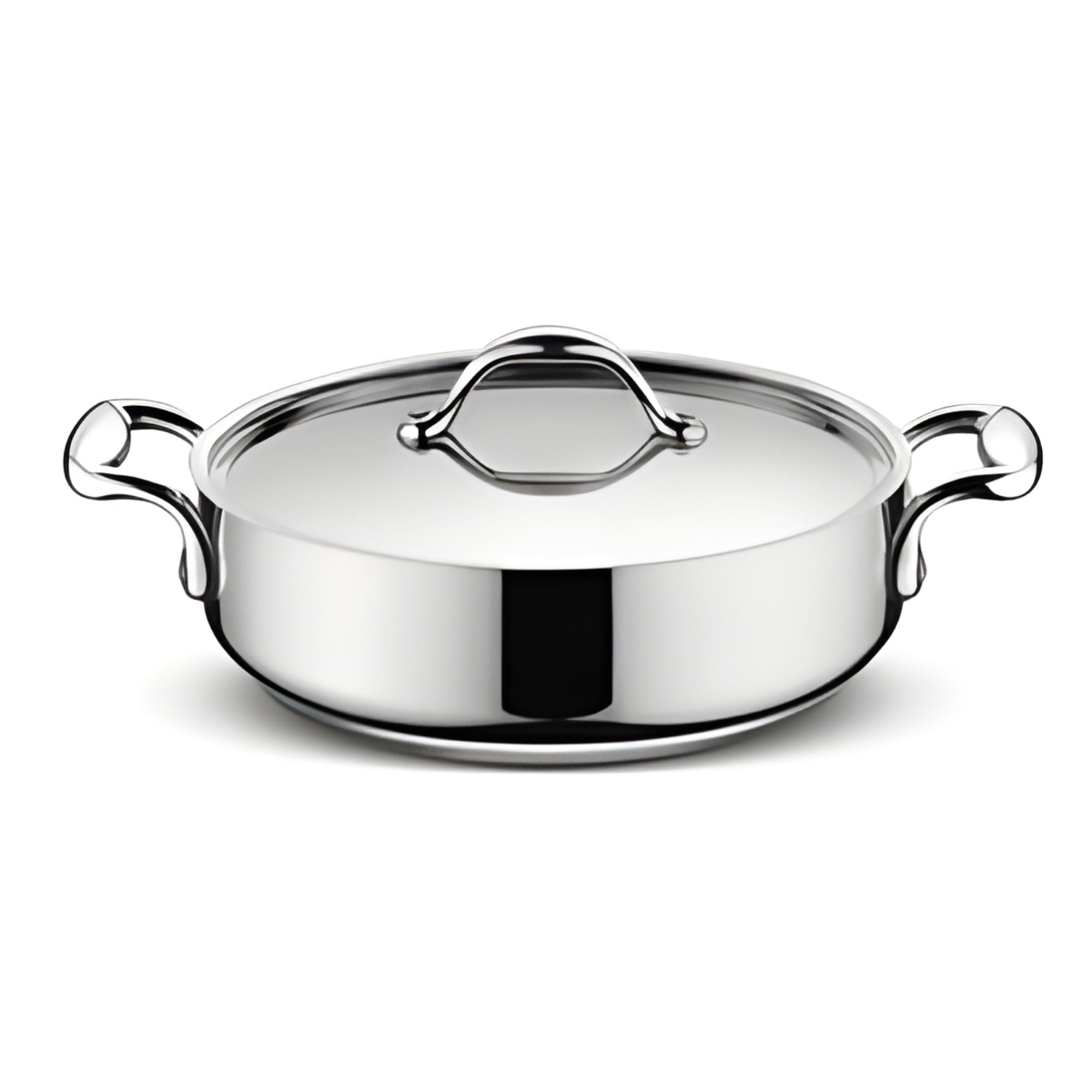 Casseruola cm 24 Bassa 2 manici con coperchio Accademia Lagostina