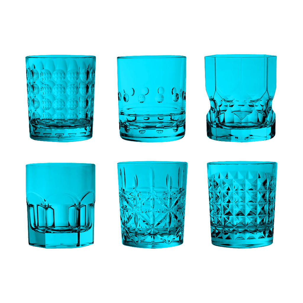 Set 6 Tumbler Assortiti Turchese Baci Milano