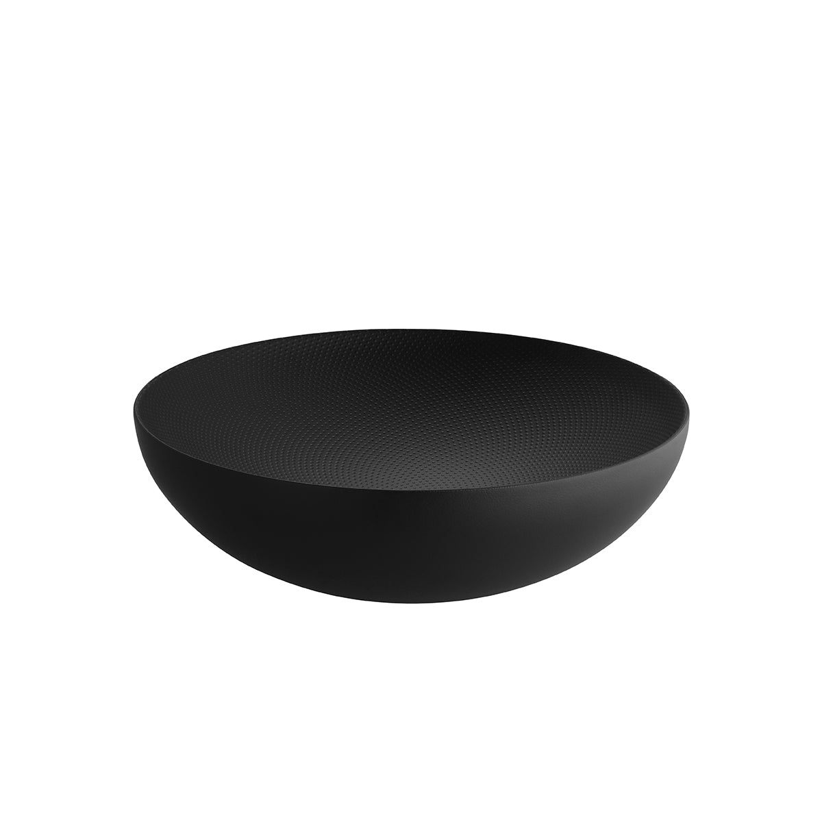 Double Ciotola Texture nero Alessi