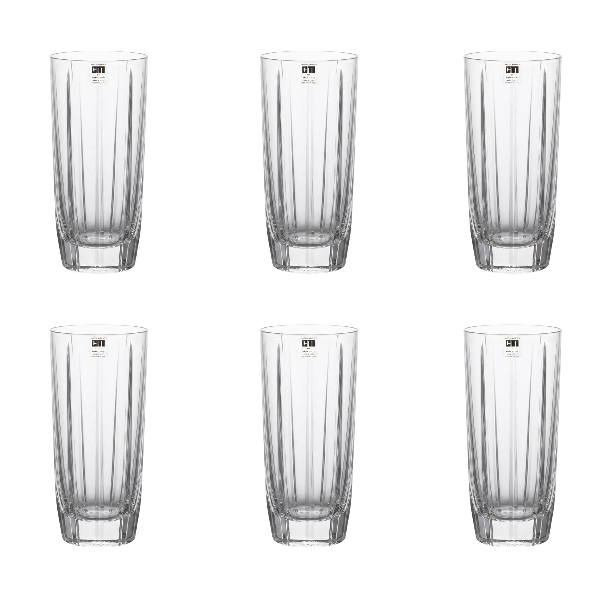 Set 6 Bicchieri Whisky Tagliati Mario Cioni