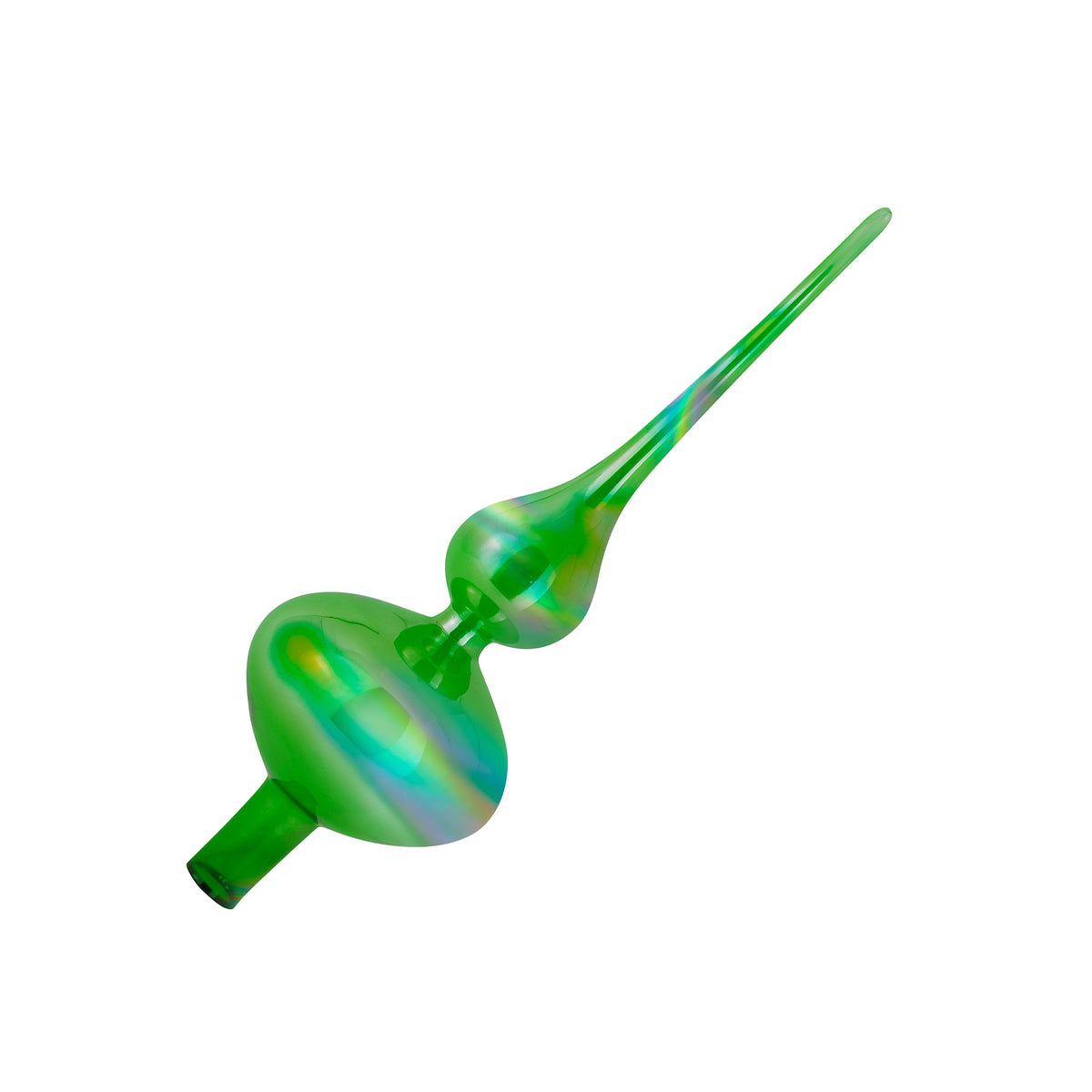 Puntale Albero Vetro 35 Cm - Verde Baci Milano