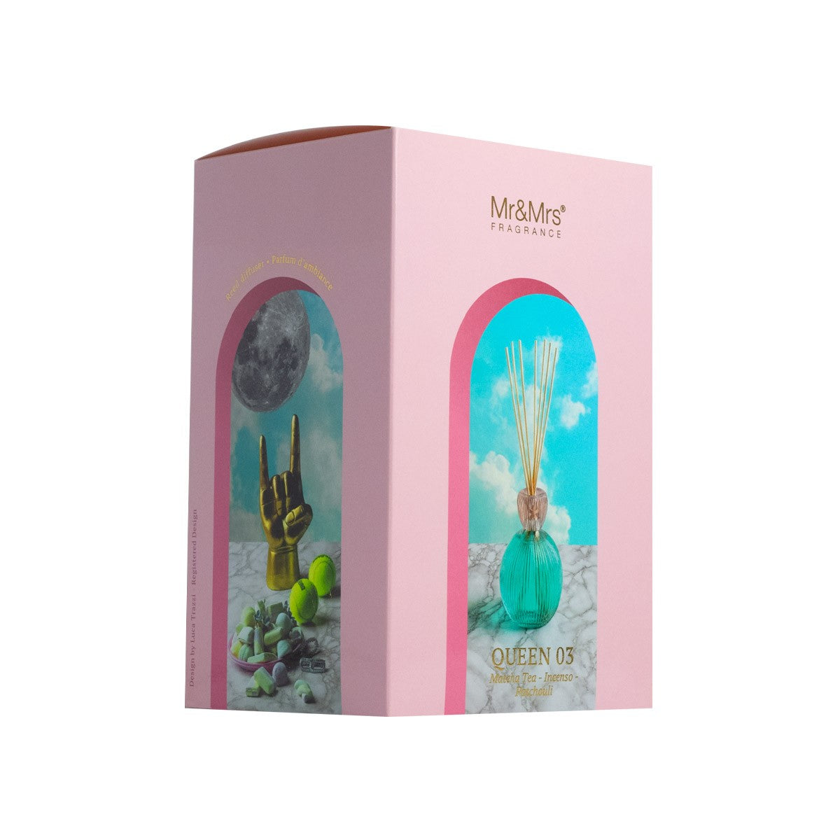 Queen 03 Diffusore a bastoncini 1000 ml Matcha Tea Incenso Patchouli Mr&mrs Fragrance