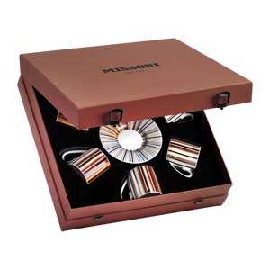 Set 6 Pz. Tazza Caffe` C/P / Set 6 Pcs. Coffee Cup & Saucer Missoni