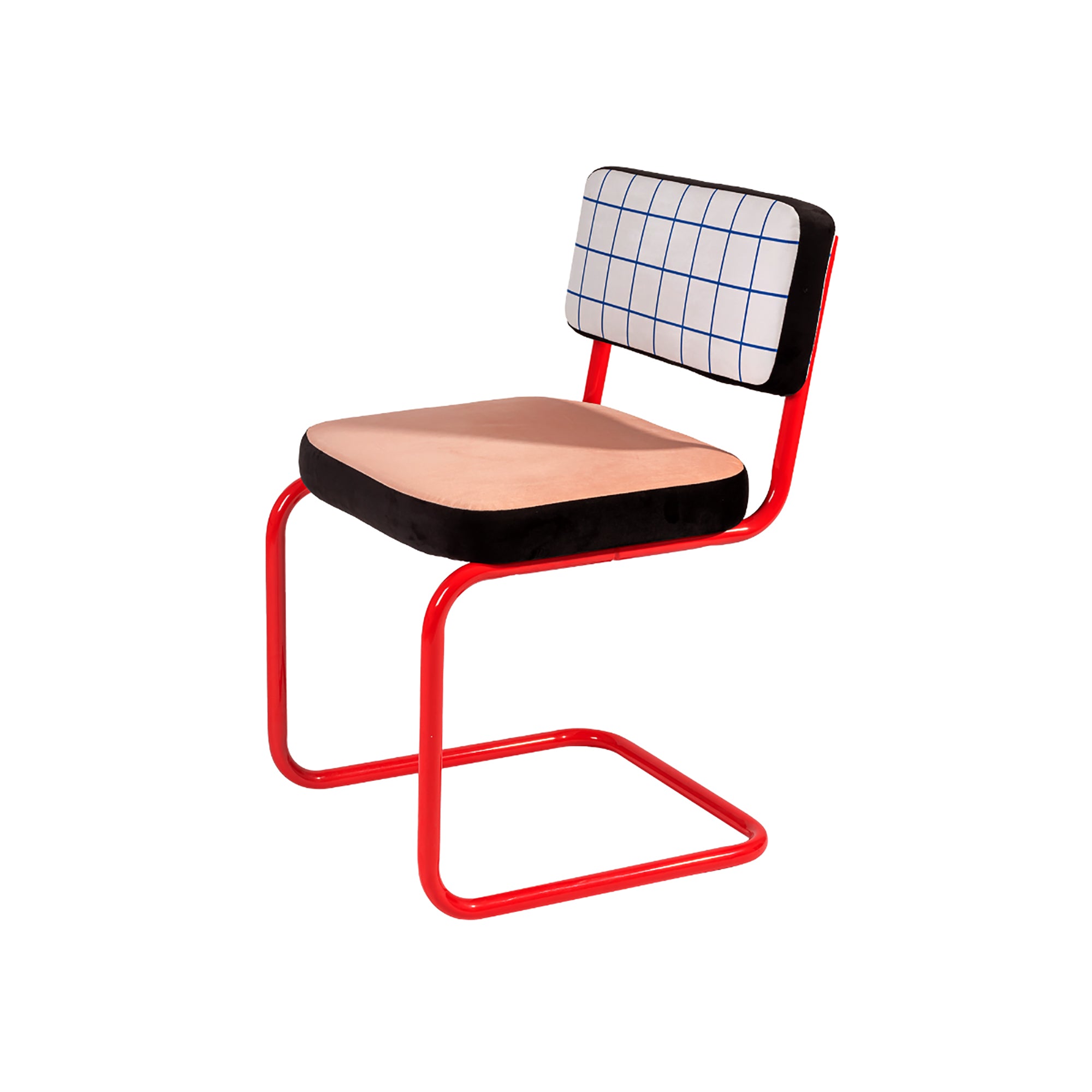 Sedia In Metallo Superchair Blue Grid Seletti