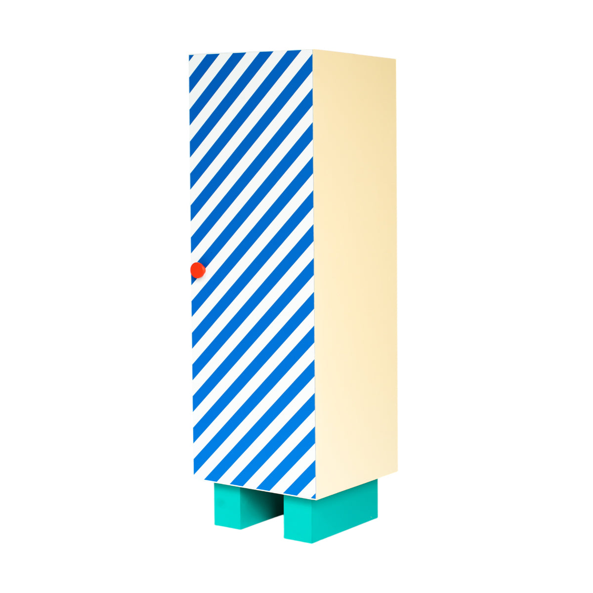 Armadietto In Mdf Laminato Supercloset - Blue Stripes Seletti