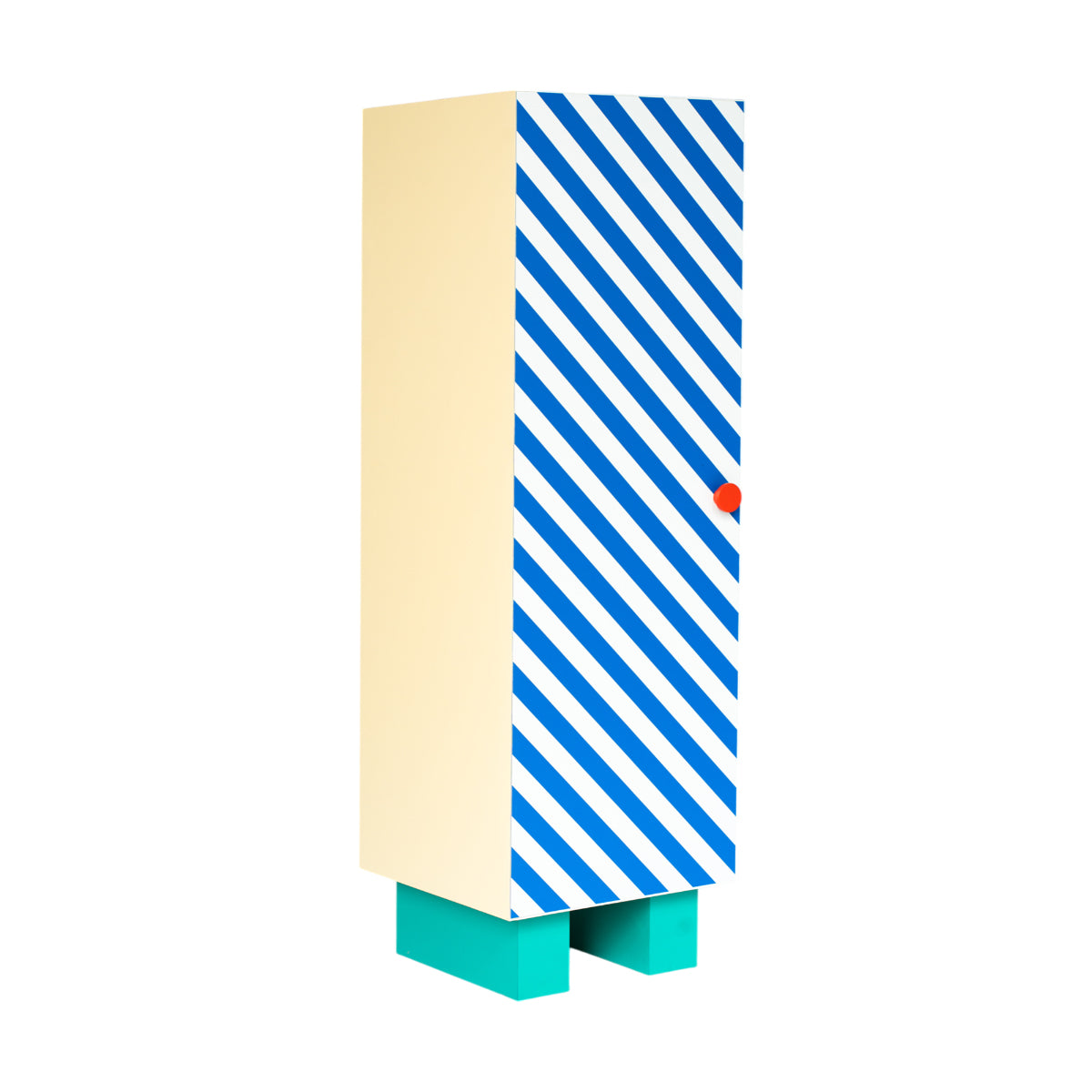 Armadietto In Mdf Laminato Supercloset - Blue Stripes Seletti