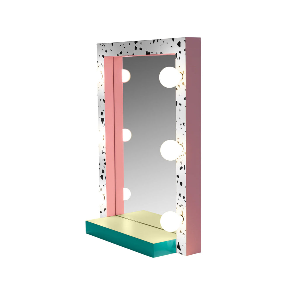 Specchio Da Bagno In Multistrato Laminato/Vetro Supermirror -Terrazzo , Seletti