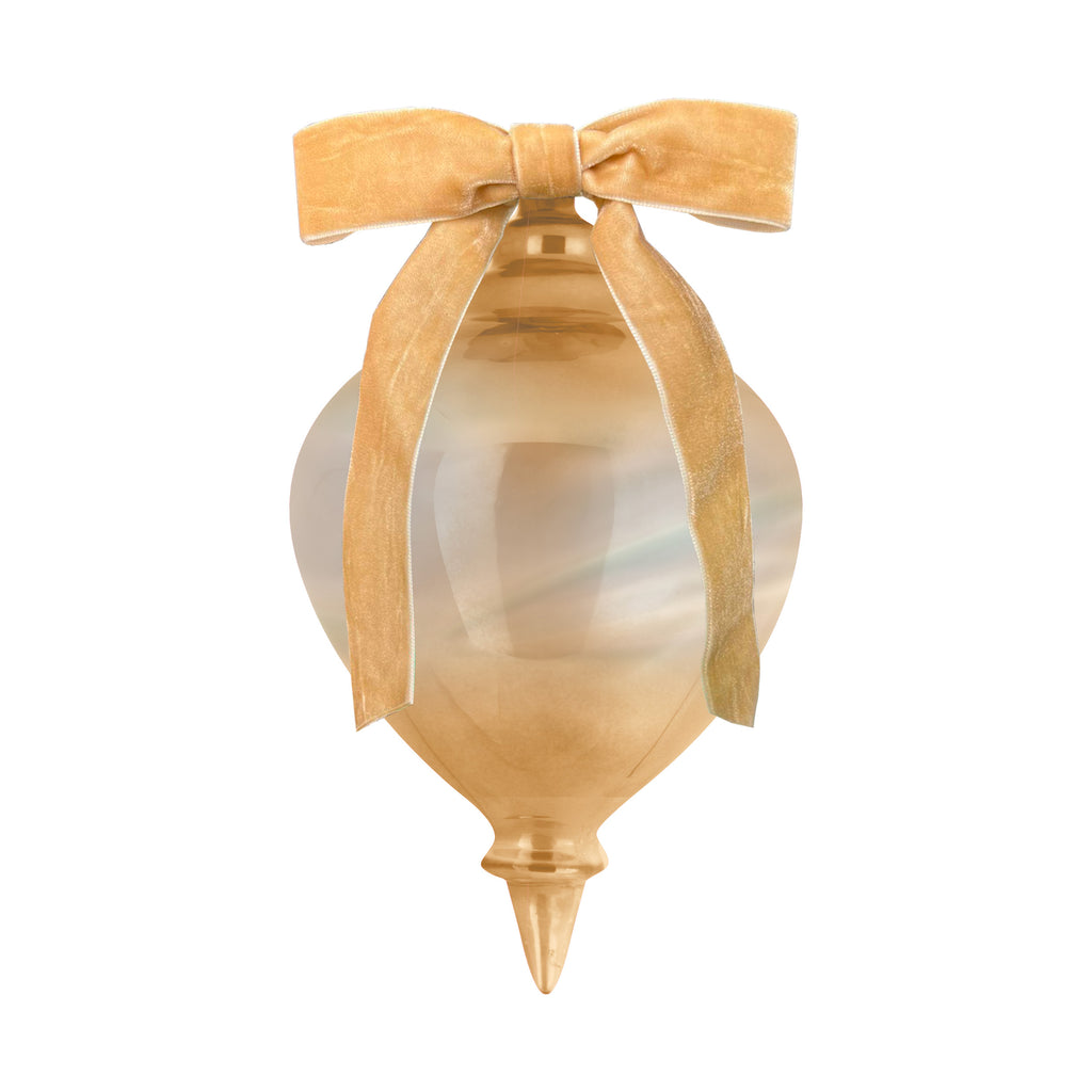 Decorazione Natale Vetro 18 Cm - Oro Baci Milano