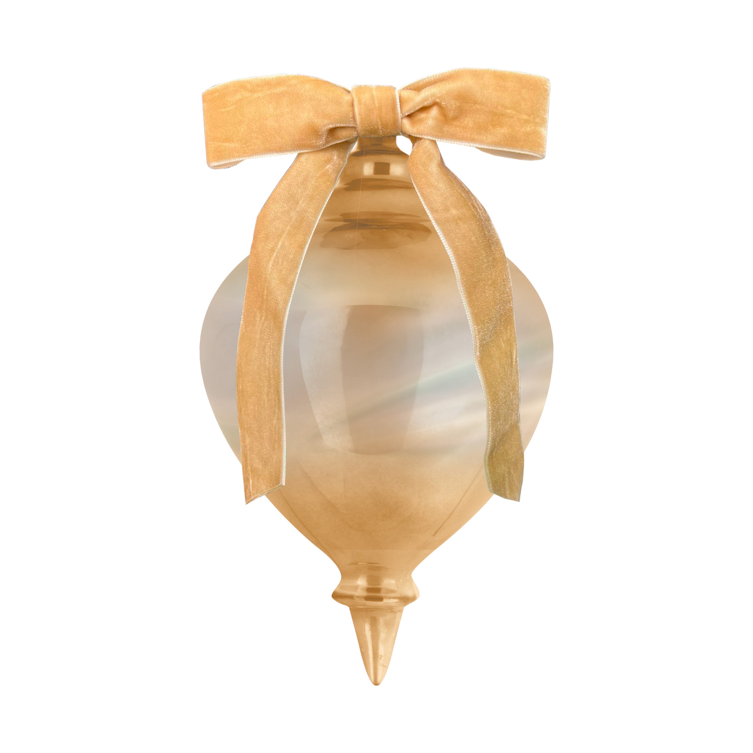 Decorazione Natale Vetro 18 Cm - Oro Baci Milano