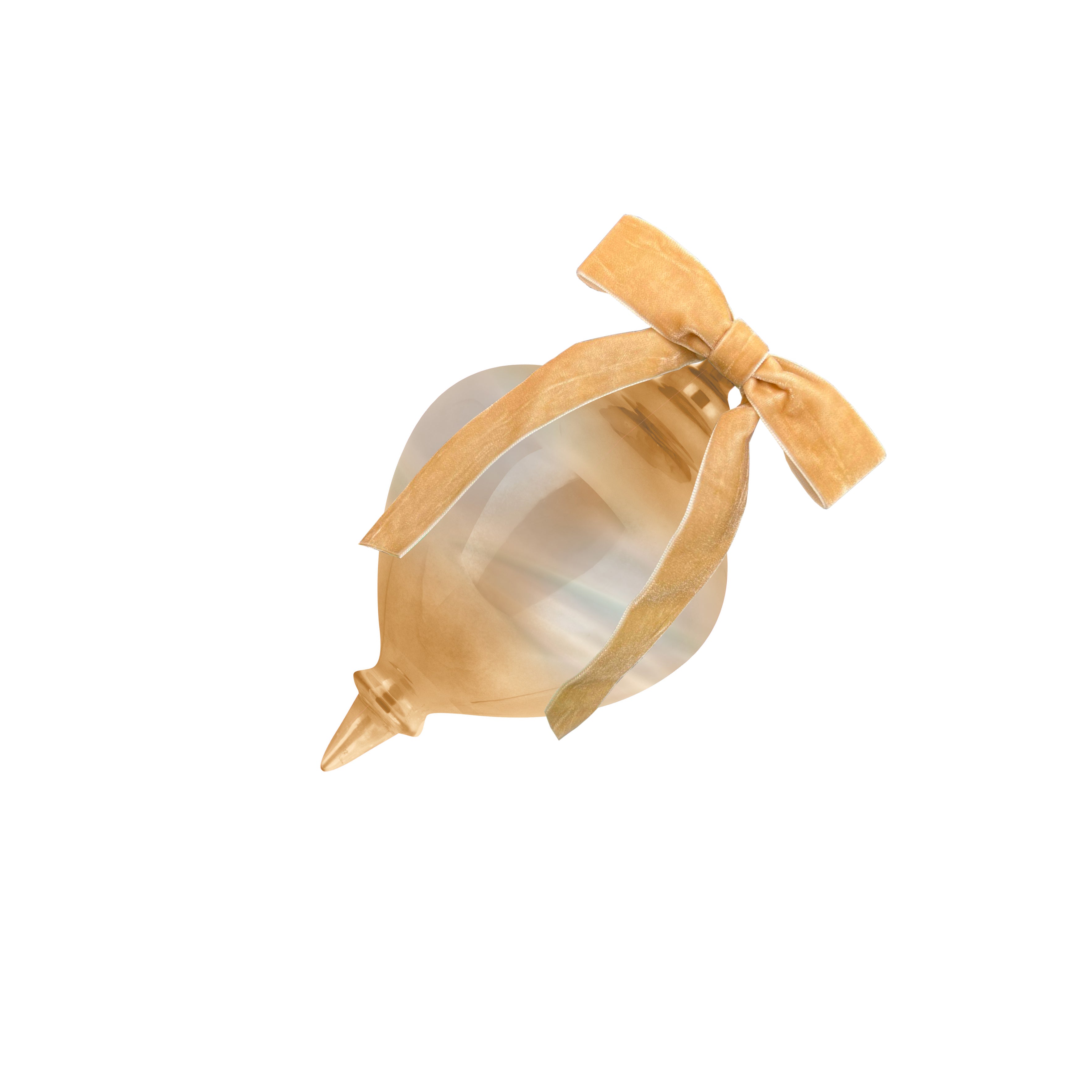 Decorazione Natale Vetro 18 Cm - Oro Baci Milano
