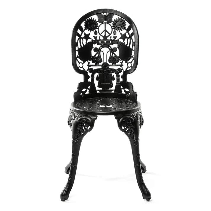 Sedia In Alluminio Industry Collection - Nero Seletti