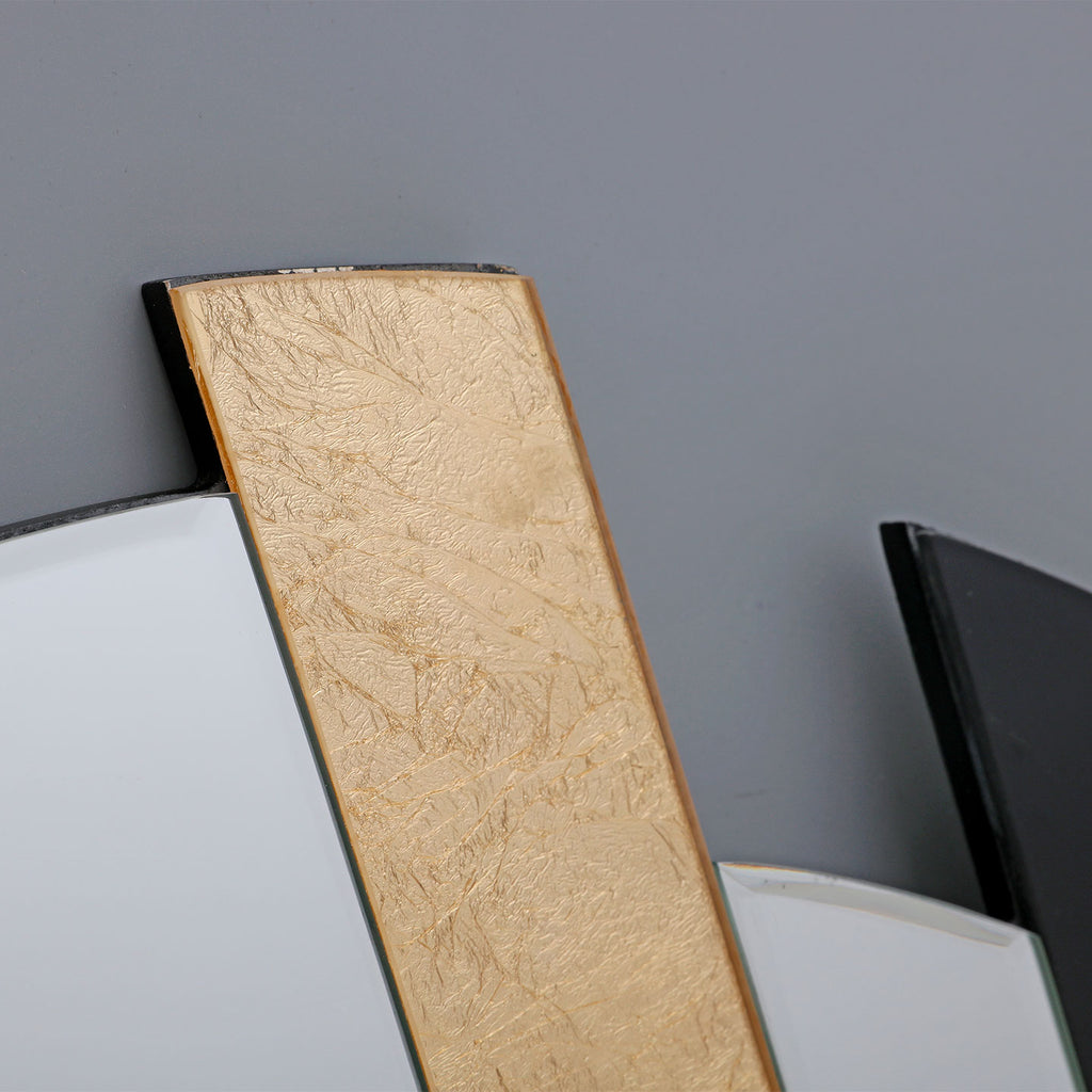 Specchio Golden slice cm 60 Agave Quadri