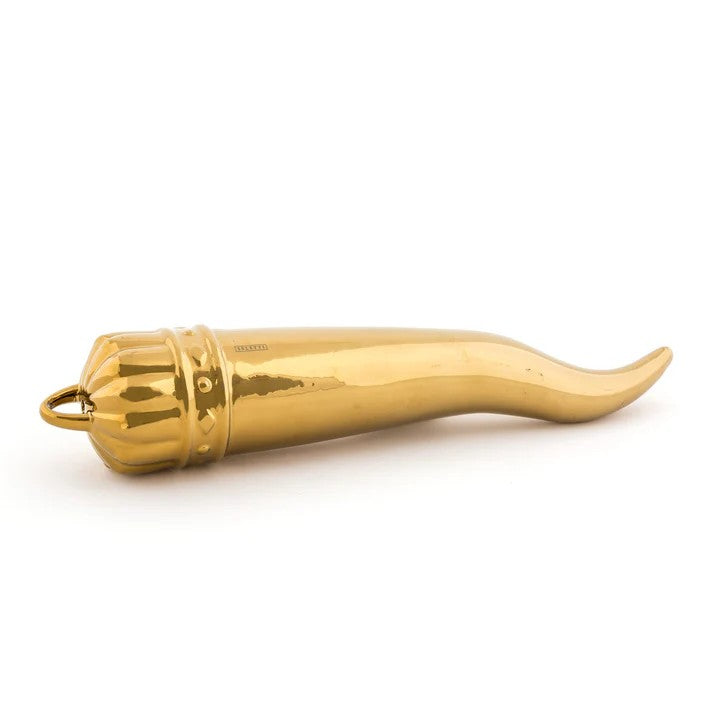 Il Cornetto In Porcellana Limited Gold Edition Seletti