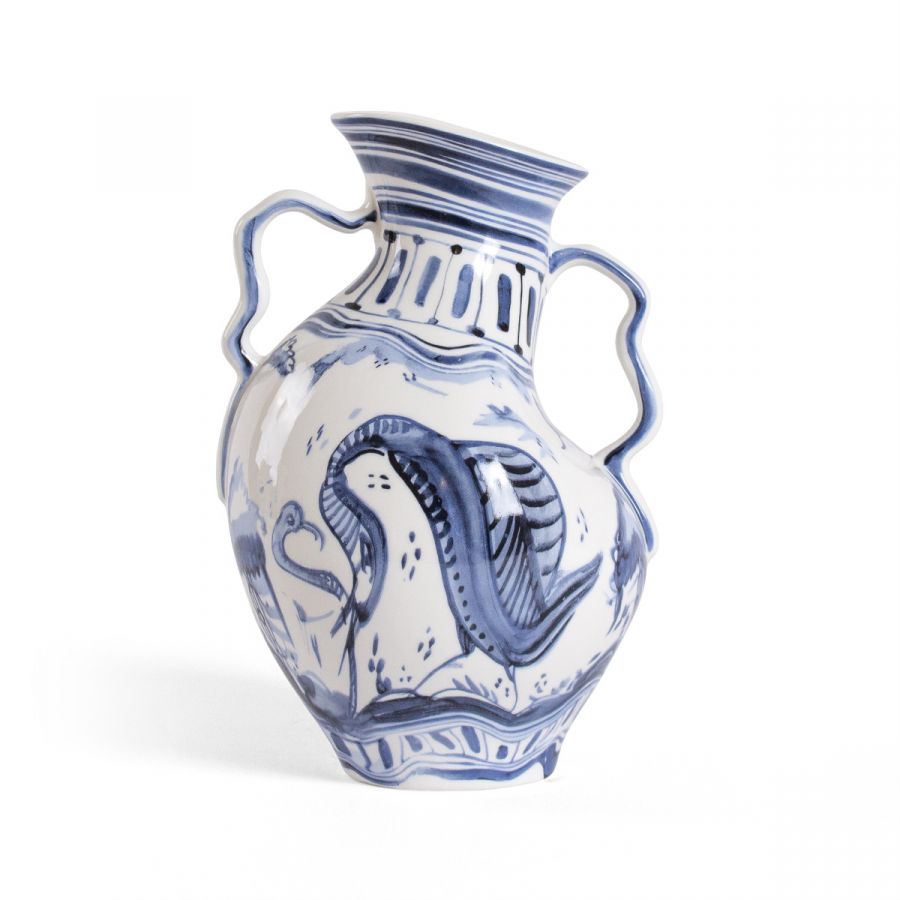 Vaso In Porcellana Classics On Acid Ibex Seletti