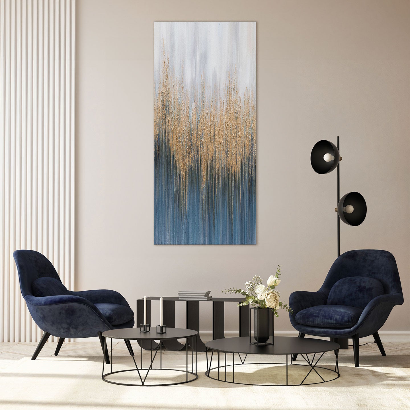 High blue art 70x150 Agave Quadri