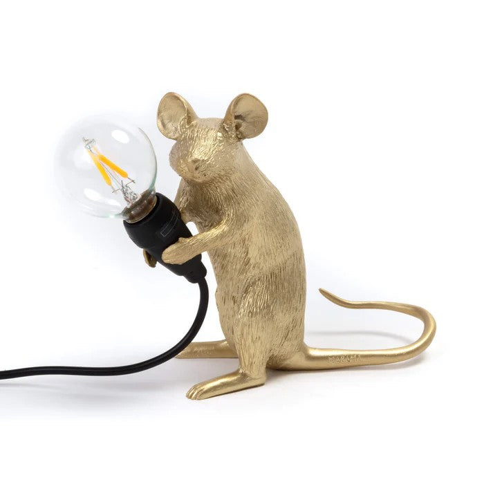 Lampada Mouse Lamp Mac-Gold - Seduto Usb Seletti