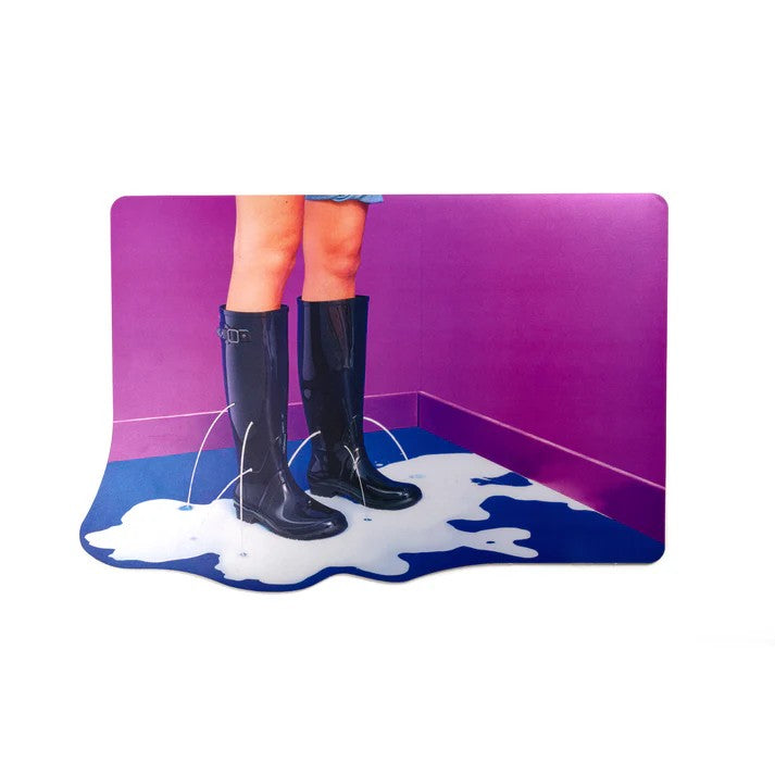 Set 4 Tovagliette In Pp+Sughero Toiletpaper Home - Milky Boots Seletti