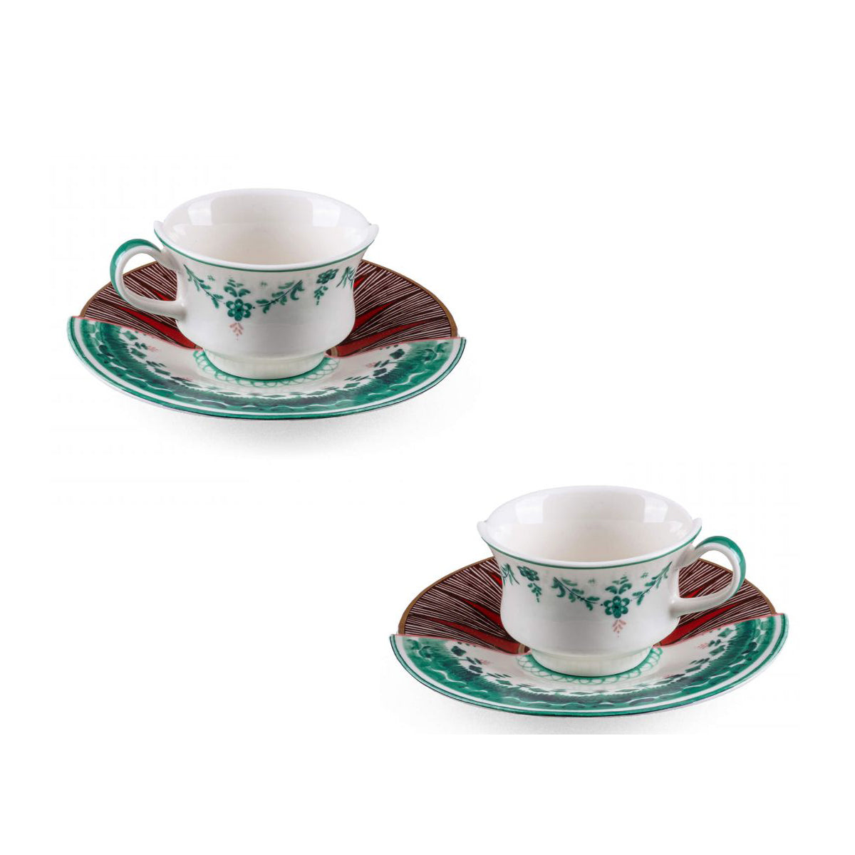 Set 2 Tazzine Da Caffè Con Piattino Hybrid-Chucuito Seletti