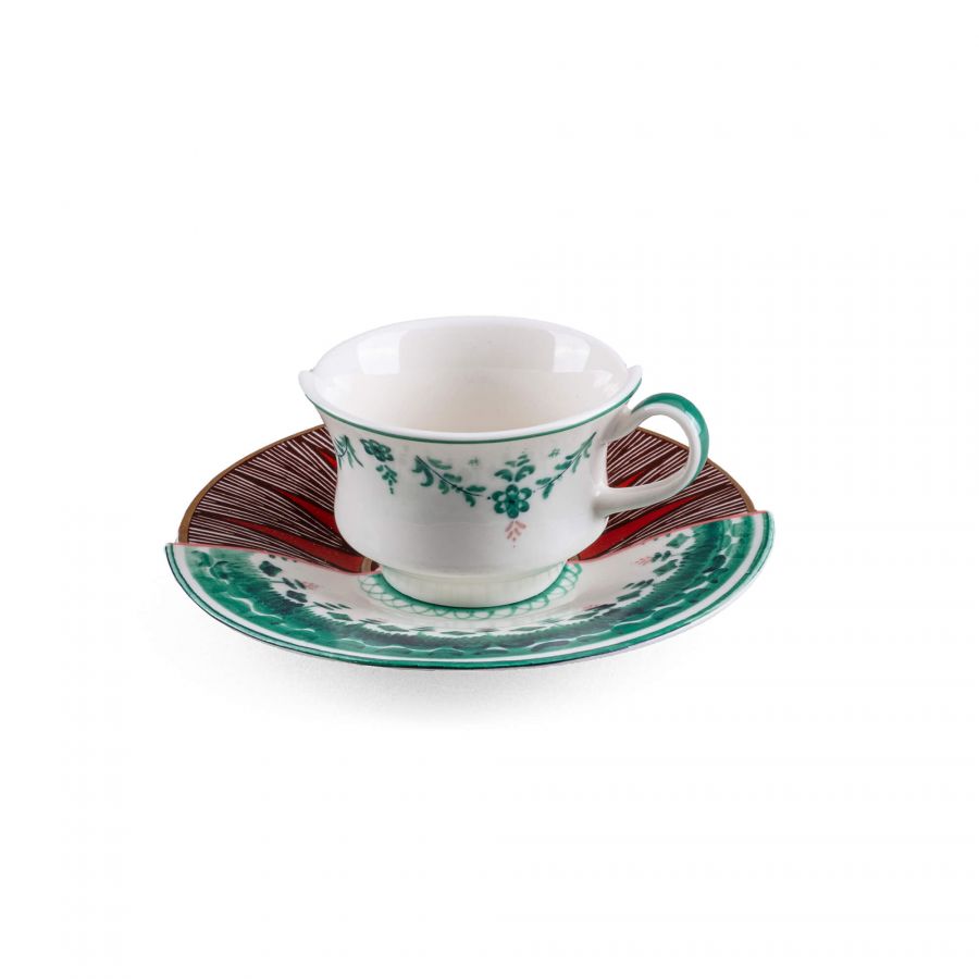 Set 2 Tazzine Da Caffè Con Piattino Hybrid-Chucuito Seletti