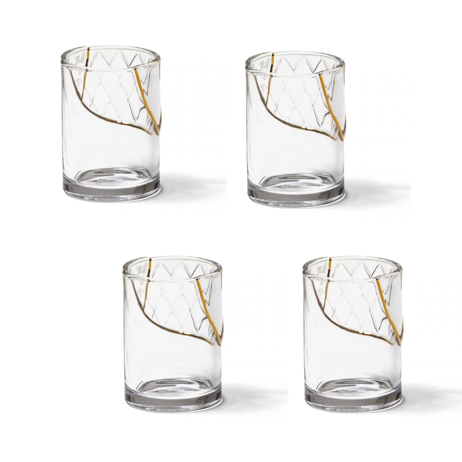 Set 4 Bicchieri Kintsugi -N`2 Seletti