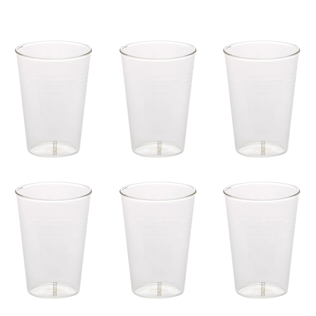 Set 6 Bicchieri In Vetro Si-Glass Seletti